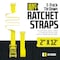Dc Cargo 2in X 12' E-Track Ratchet Straps, 4PK 212RSEF-4 - alternate 4